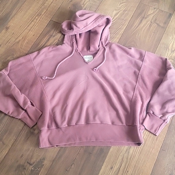 Abercrombie & Fitch Hooded Sweatshirt Blush Pink/ Mauve Womens Size XL - Picture 2 of 3